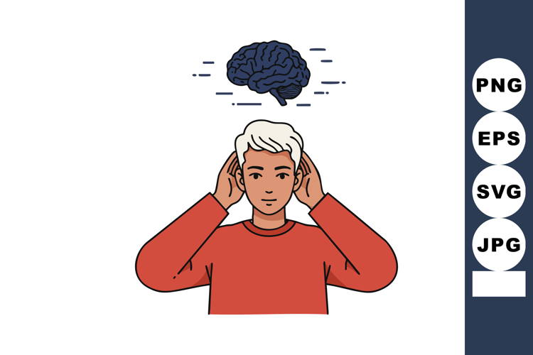 Thinking Brain Clipart Image 10