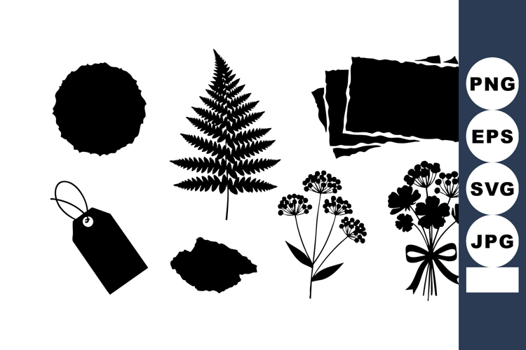 Simple Flowers Silhouette Image 14