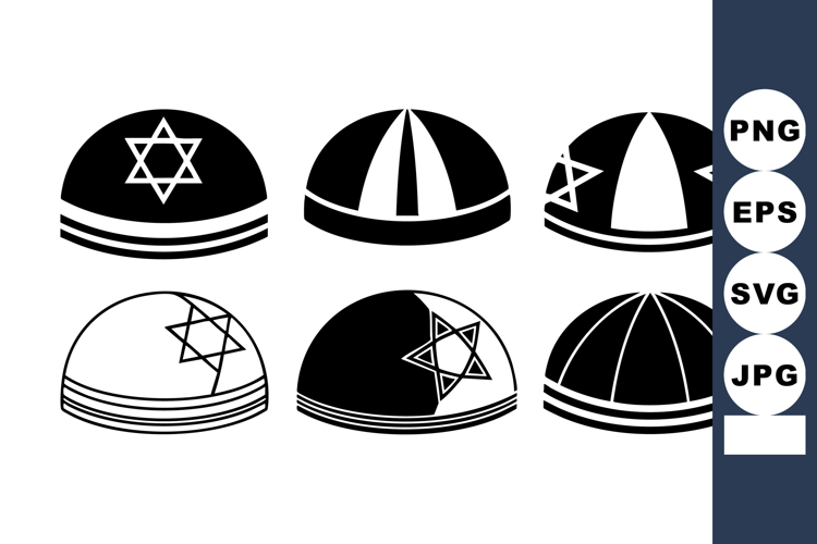 Jewish Kippah Star Of David Headwear Vector