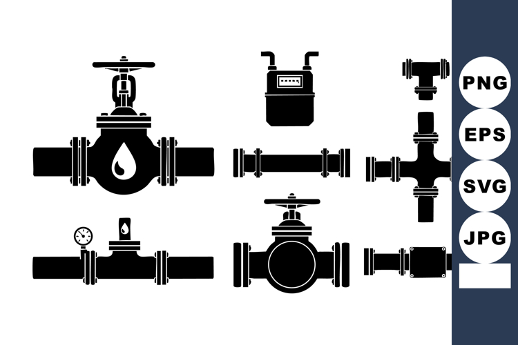 Water Pipe Silhouette Image 14