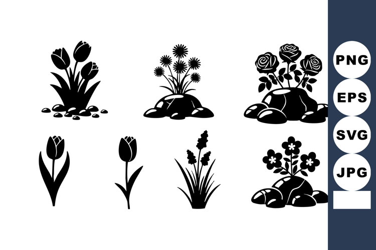 Black Rose Silhouette Image 4