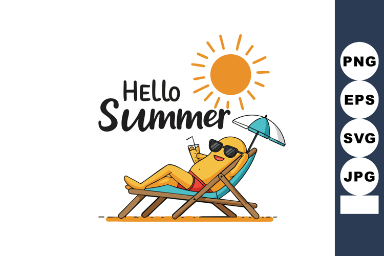 Sun With Sunglasses Clipart Image 7