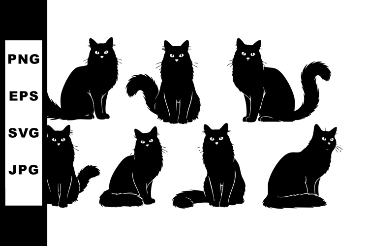 Cat Tail Silhouette Image 7