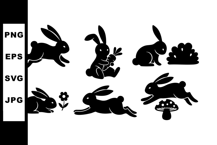 Bunnies Silhouette Image 2