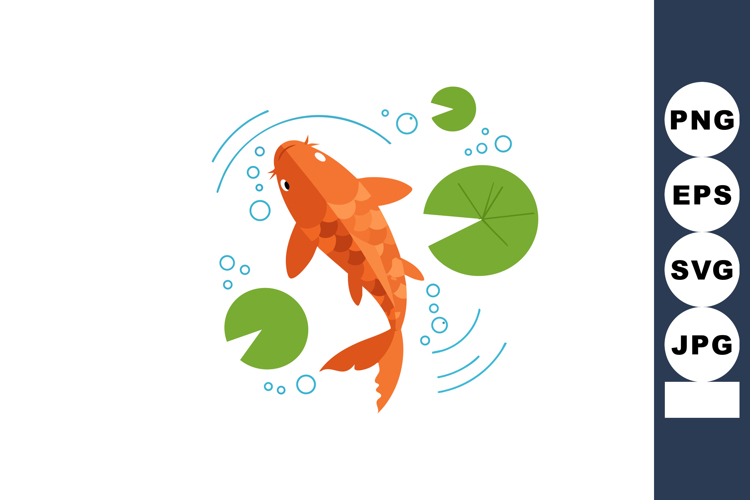 Koi Fish Clipart Image 3