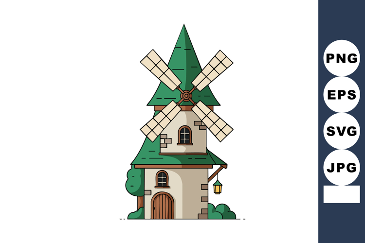 Windmill Clipart Image 5