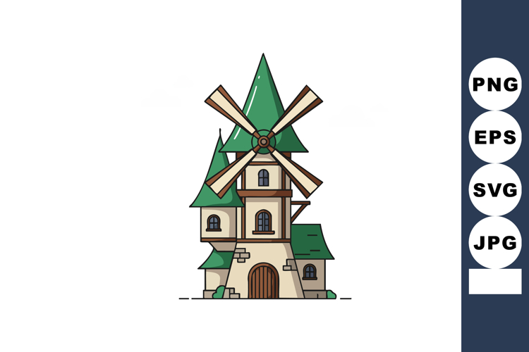 Windmill Clipart Image 4