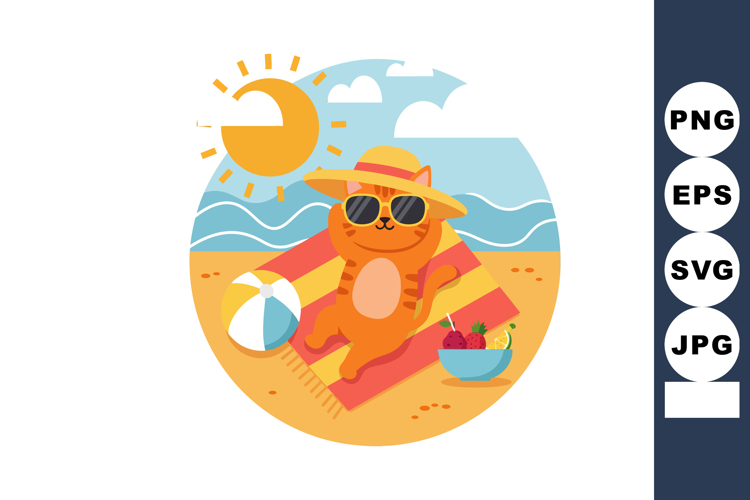 Beach Towel Clipart Image 11