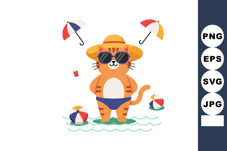 Sun With Sunglasses Clipart Image 23