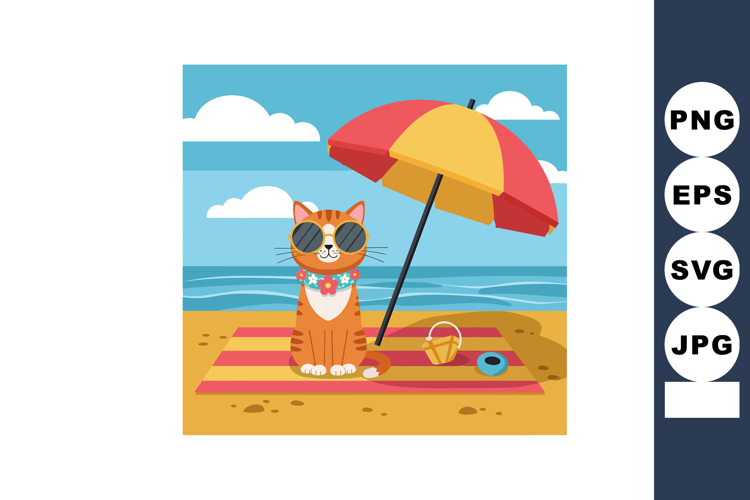 Beach Towel Clipart Image 13