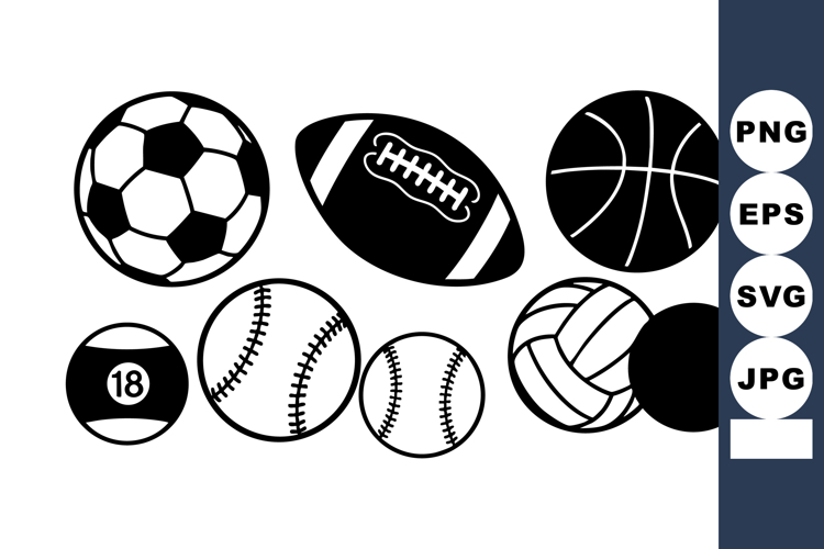 Sports Balls Clipart Image 24