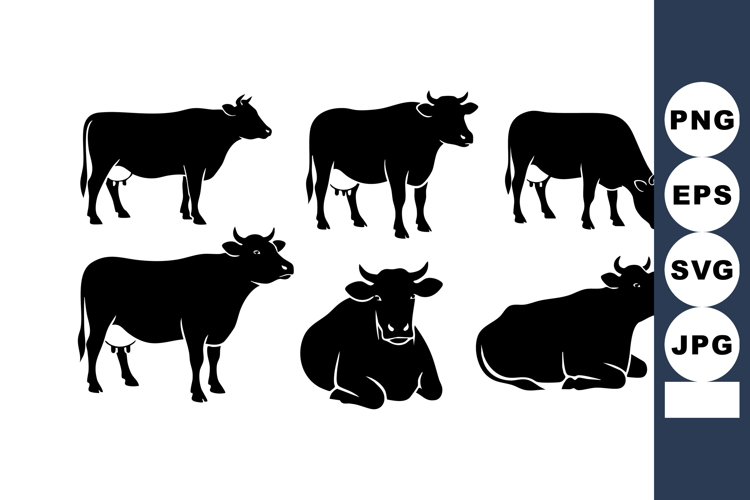 Cattle Silhouette Image 18