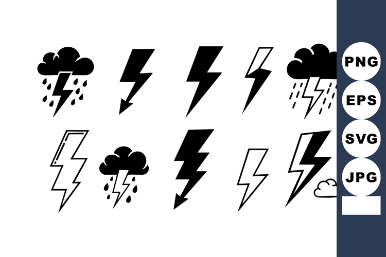 Lightning Bolt Vector Image 4