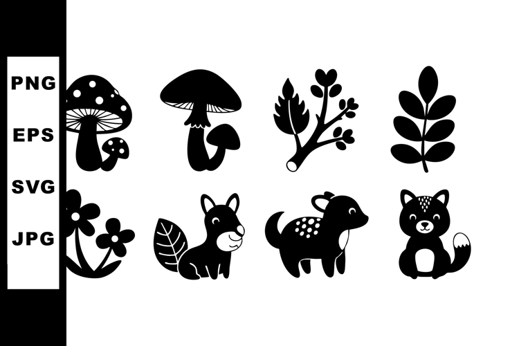 Mushrooms Clipart Image 16