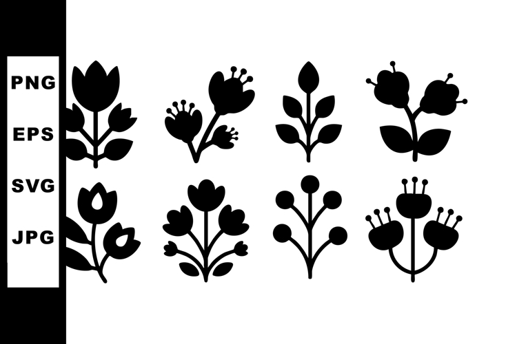 Flower Silhouette Image 23