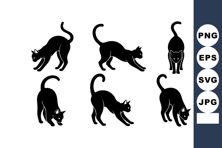 Black Cat Silhouettes Image 17