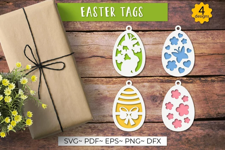 3d easter egg svg | Layered easter ornament
