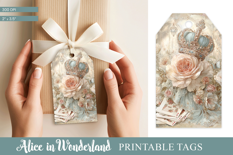 Alice in Wonderland Tea Party Gift Tag