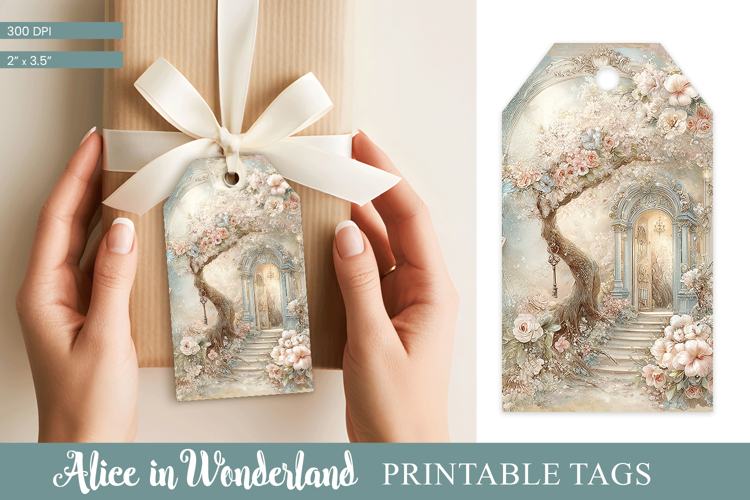 Alice in Wonderland Tea Party Gift Tag