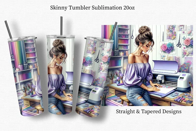 Woman Tumbler Wrap, Tumbler Wrap 20oz, Tumbler Wrap