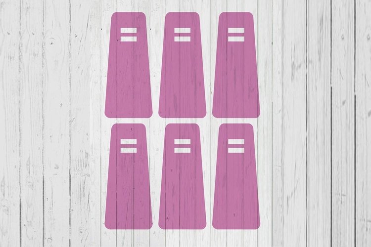 Triangle Keyring display card template svg dxf png ai files