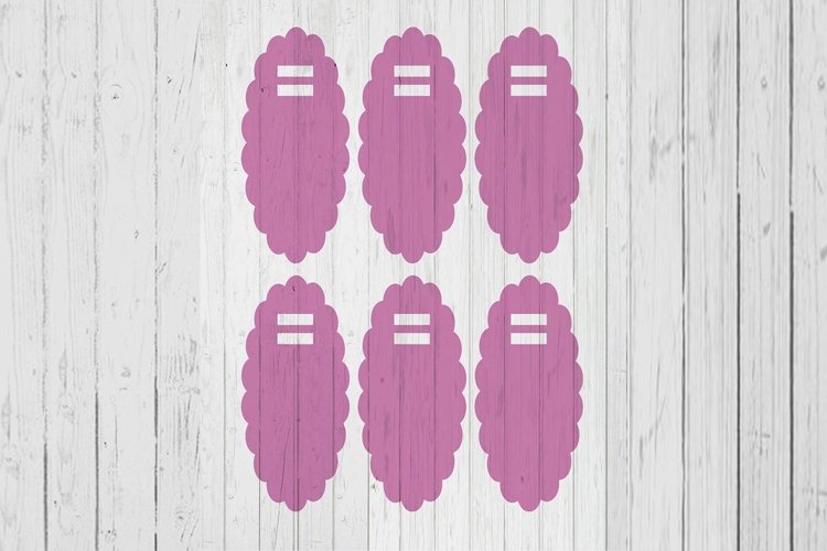 Wavy Keyring display card template svg dxf png ai files (1648321