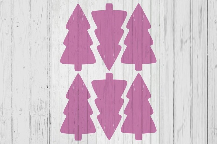 Christmas tree Keyring display card template svg dxf png ai