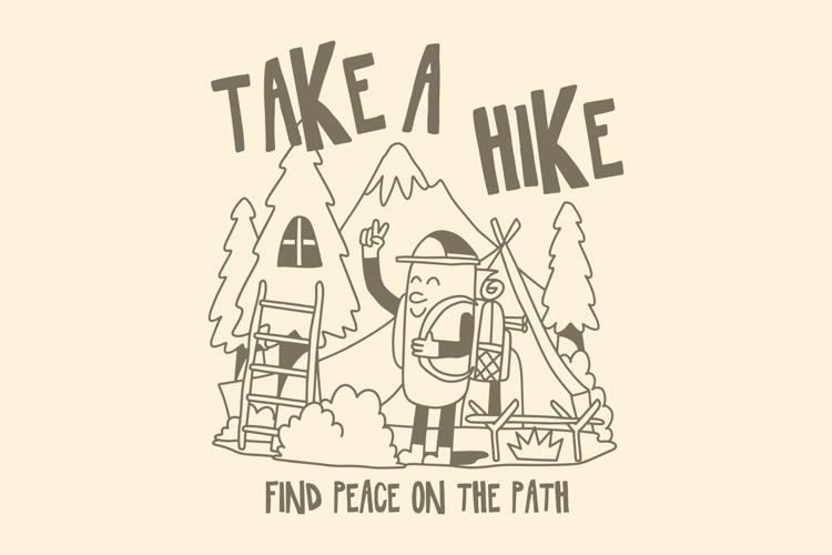 Stay Wild Summer Camping Cartoon T shirt Design