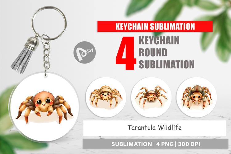 Keychain Tarantula Wildlife
