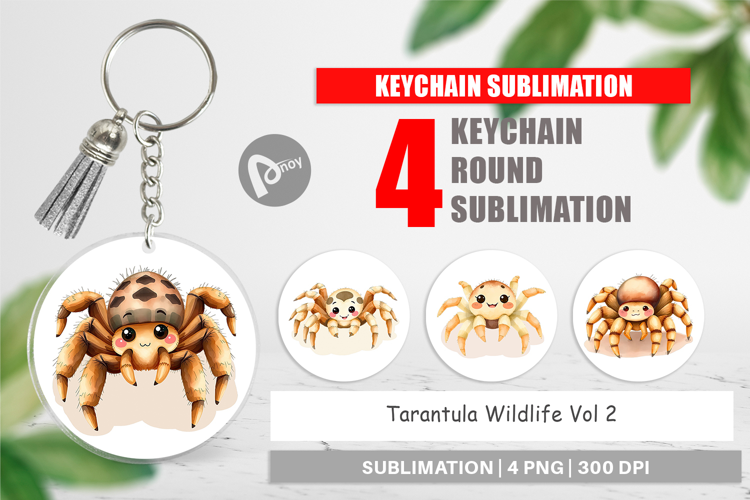 Keychain Tarantula Wildlife