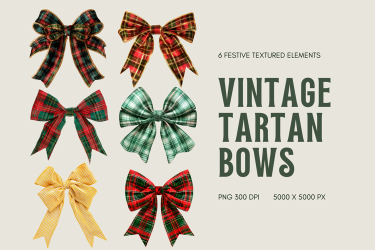 Vintage Tartan Bows