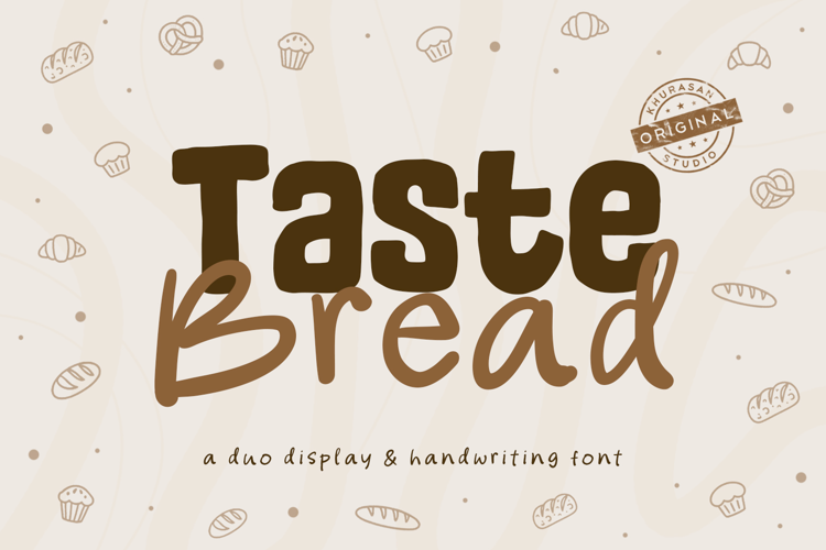 Taste Bread -Display & Handwriting Font