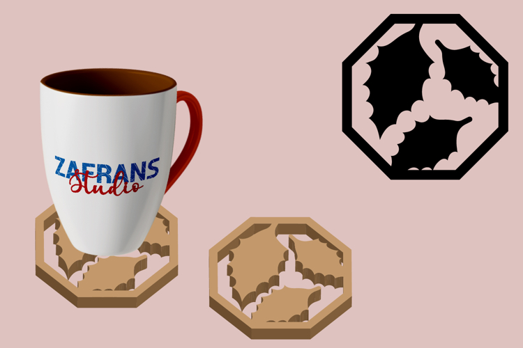 Fall Coffee Coaster Cut Files