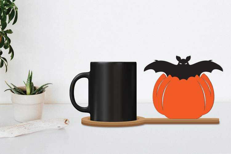 Halloween Coffee Coaster Decor, Horror Coaster