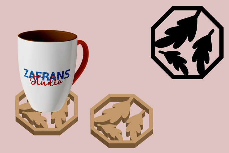 Fall Coffee Coaster Cut Files