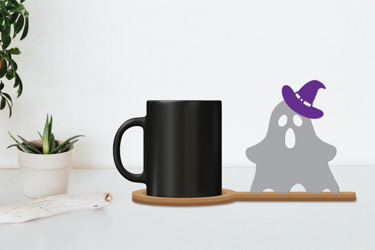 Halloween Coffee Coaster Decor, Horror Coaster
