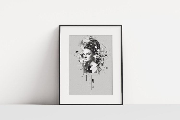 Modern Urban Gothic Art Print Effect