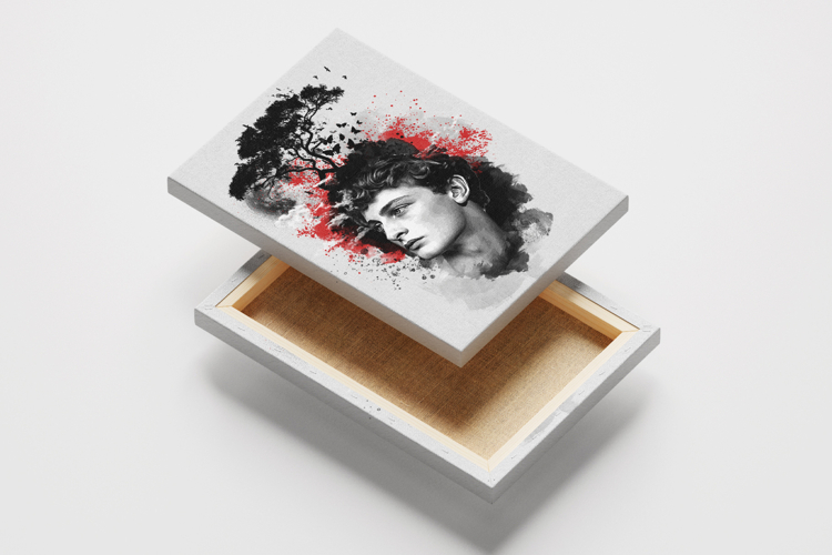 Trash Polka Style Tree Art Photo Effect