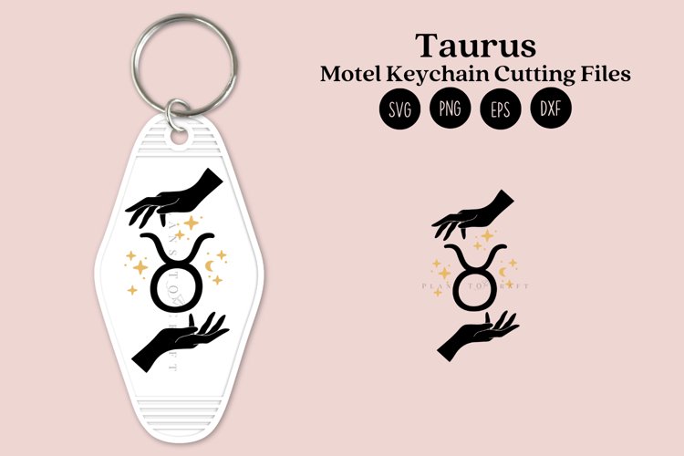 Taurus Zodiac Signs keychain svg cutting files or sublimation files for keychain