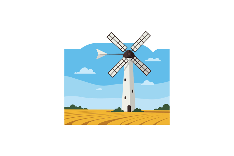 Windmill Clipart Image 23