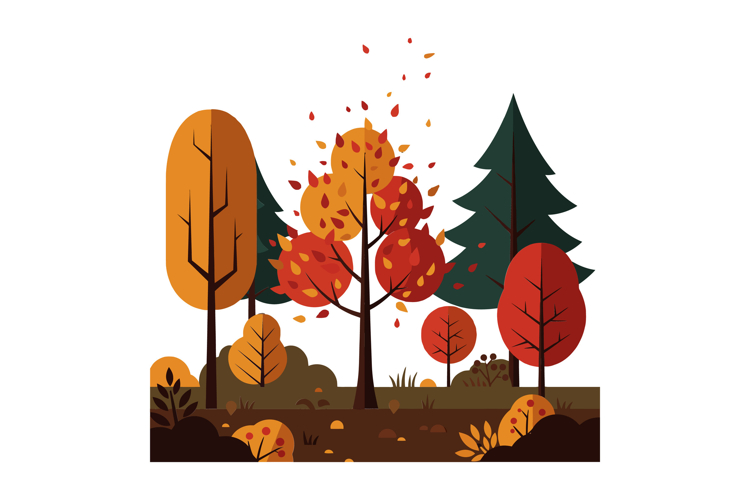 Falling Tree Clipart Image 6