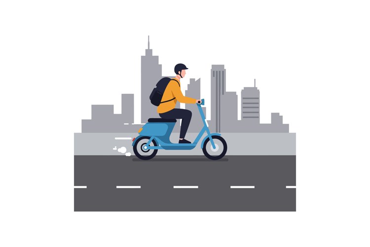 Scooter Clipart Image 6