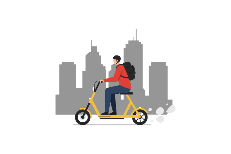 Scooter Clipart Image 5