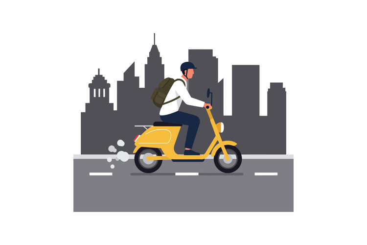 Scooter Clipart Image 4