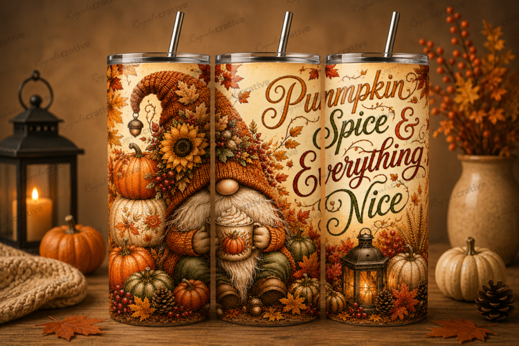 Thanksgiving Tumbler Wrap Image 3