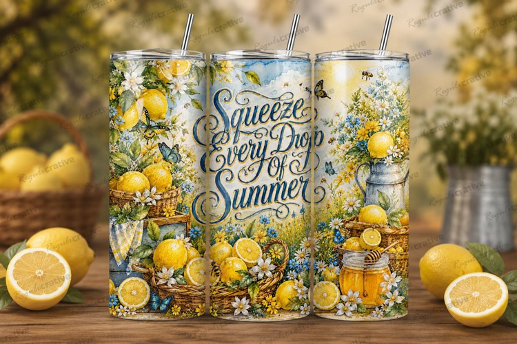 Squeeze Every Drop of Summer Tumbler PNG squeeze every