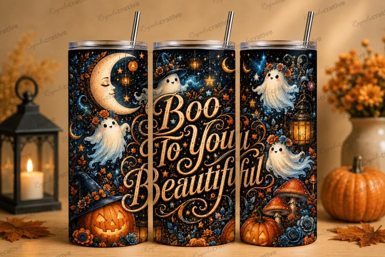 Boo to You Beautifully Tumbler PNG boo to you beautifully, h