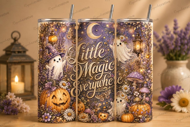 Little Magic and Moonlight Tumbler PNG little magic and moon