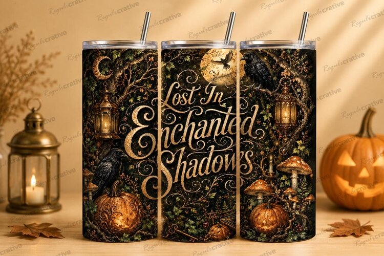 Lost in Enchanted Shadows Tumbler PNG lost in enchanted shad example image 1