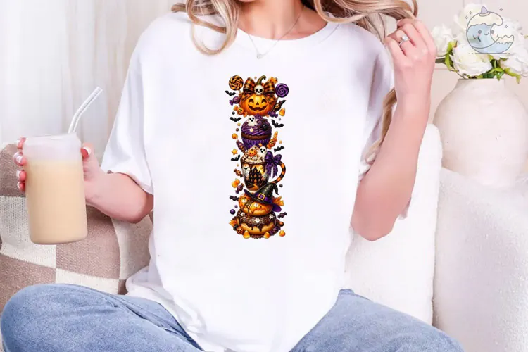 Halloween Treats Tower PNG Sublimation D